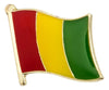 Guinea Flag Lapel Pin - 5/8" x 5/8"