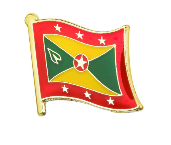 Grenada Flag Lapel Pin - 3/4" x 5/8"