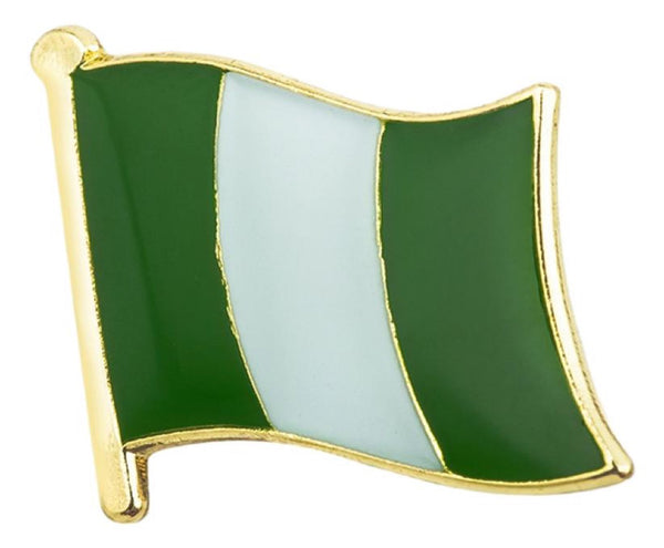 Nigeria Flag Lapel Pin 3/4" x 5/8"