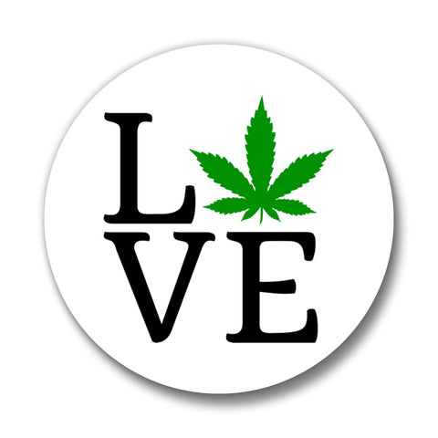 Marijuana Love 1.25" Pinback Button
