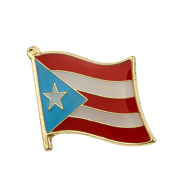 Puerto Rico Flag Lapel Pin 3/4" x 5/8"