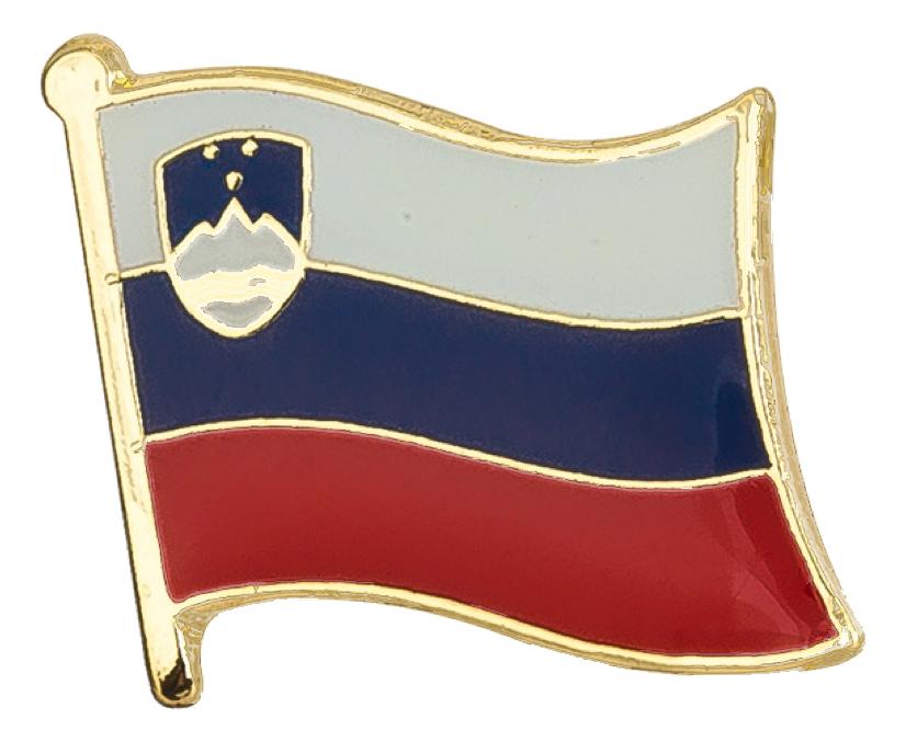 Slovenia Flag Lapel Pin 3/4" x 5/8"