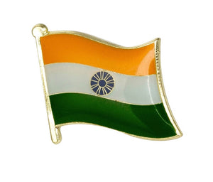 India Flag Lapel Pin - 3/4" x 5/8"