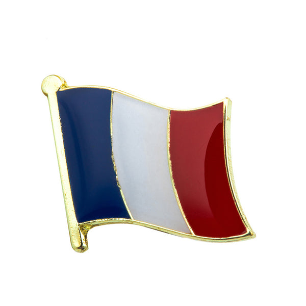 France Flag Lapel Pin - 5/8" x 5/8"