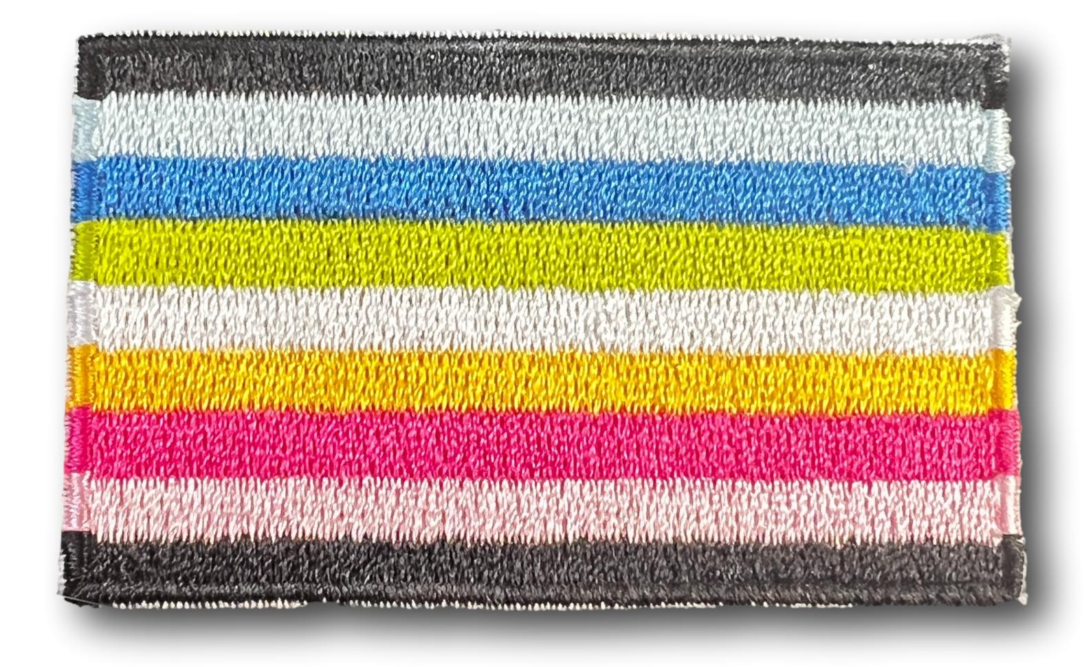 Queer Flag Iron On Patch 2.5" x 1.5"