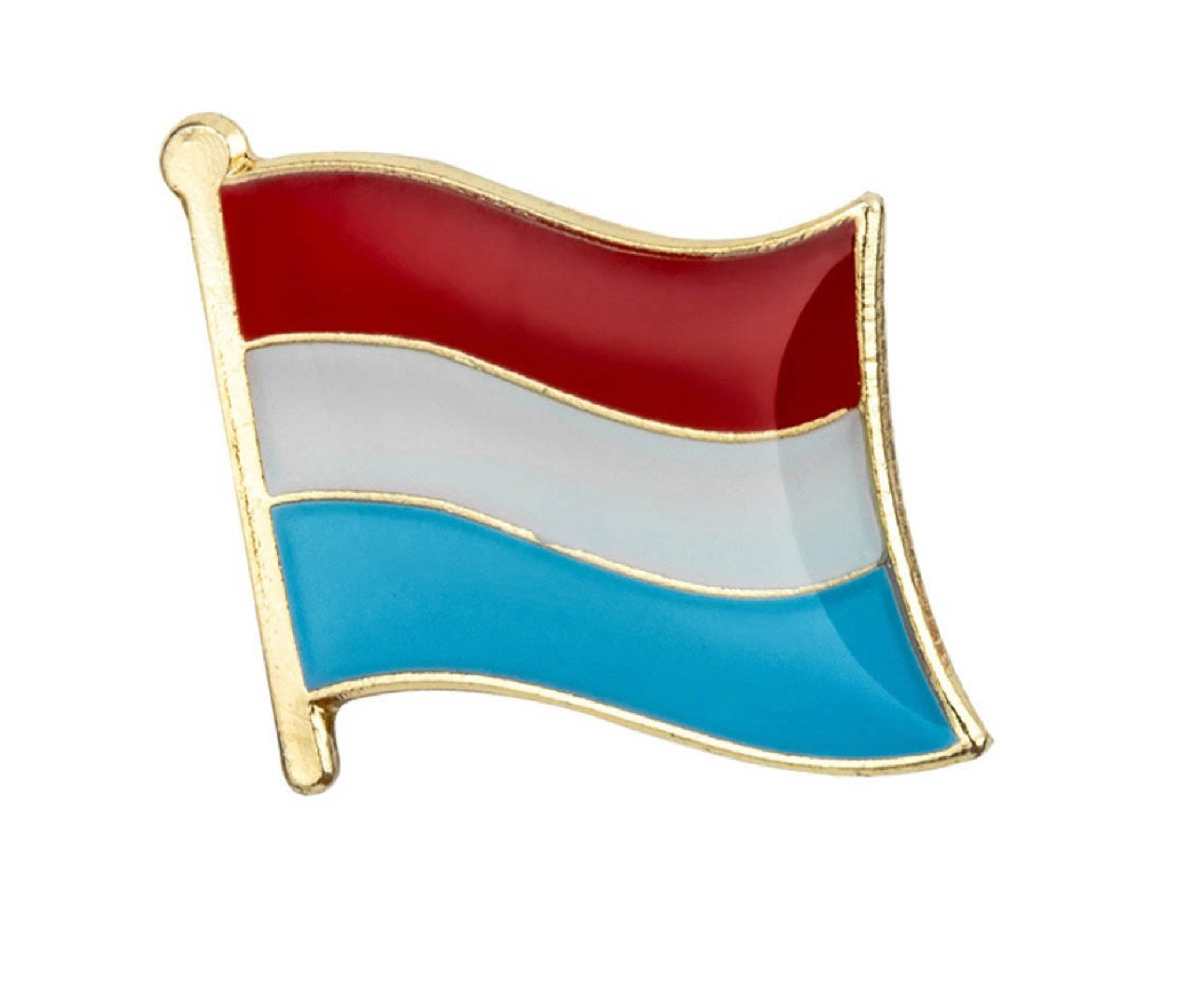 Luxembourg Flag Lapel Pin 5/8