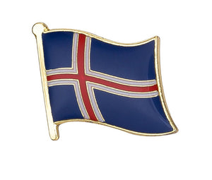 Iceland Flag Lapel Pin - 3/4" x 5/8"
