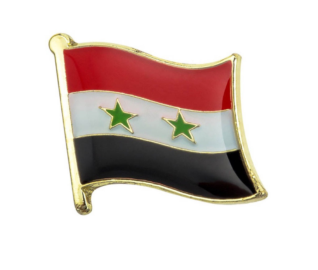 Syria Flag Lapel Pin 3/4" x 5/8"