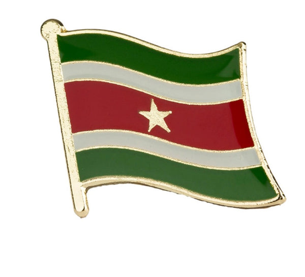 Suriname Flag Lapel Pin 5/8" x 5/8"