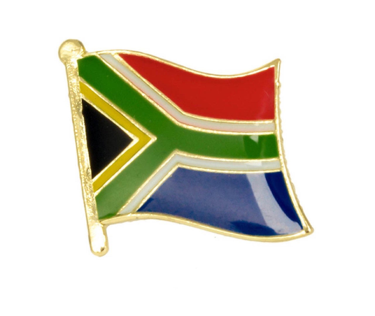South Africa Flag Lapel Pin 3/4" x 5/8"