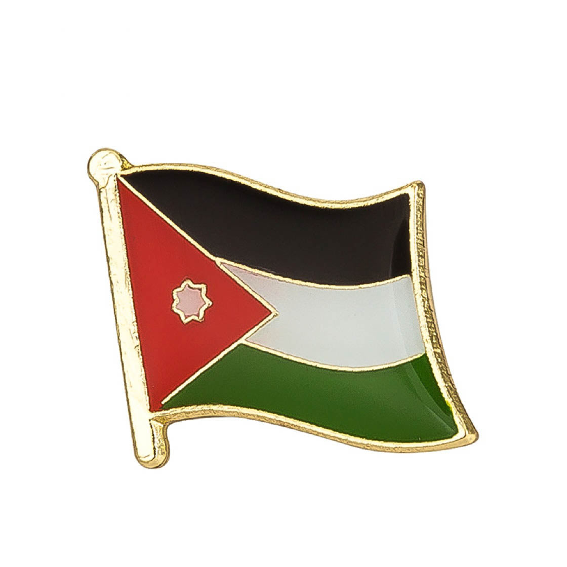 Jordan Flag Lapel Pin - 5/8