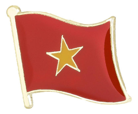 Vietnam Flag Lapel Pin 3/4" x 5/8"