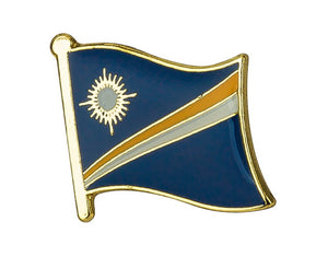 Marshall Islands Flag Lapel Pin 3/4" x 5/8"