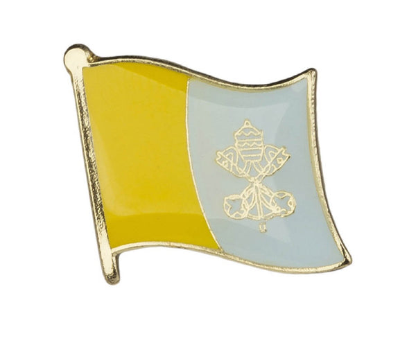 Vatican Flag Lapel Pin 3/4" x 5/8"