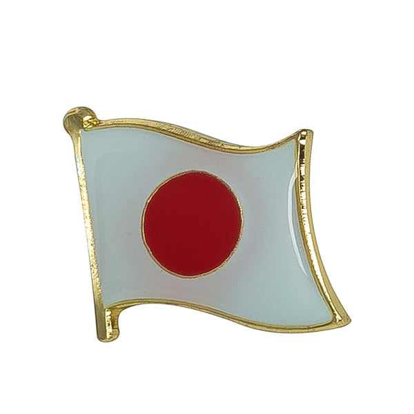 Japan Flag Lapel Pin - 5/8" x 5/8"