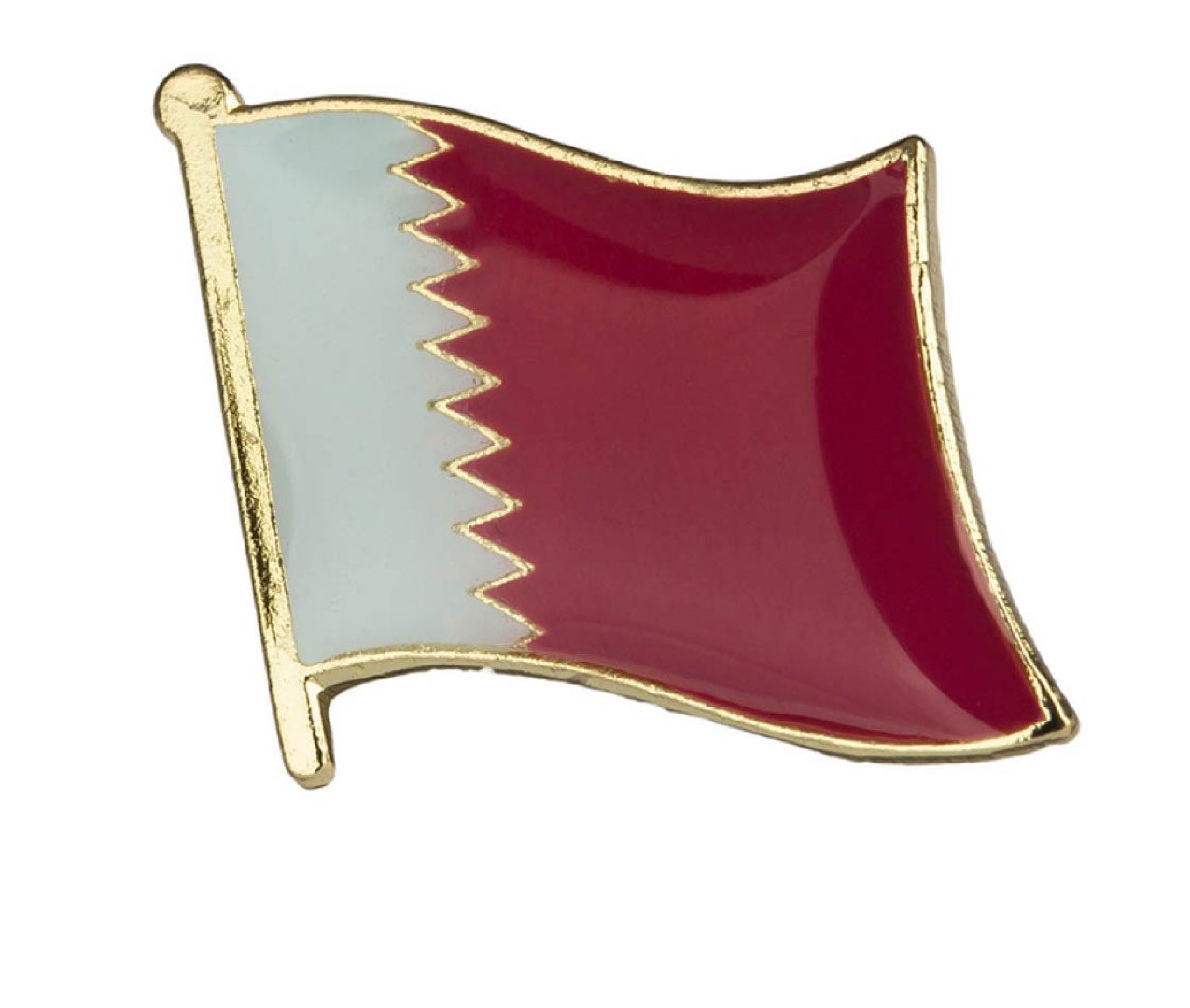 Qatar Flag Lapel Pin 5/8