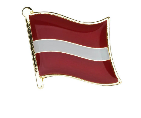 Latvia Flag Lapel Pin - 3/4" x 5/8"