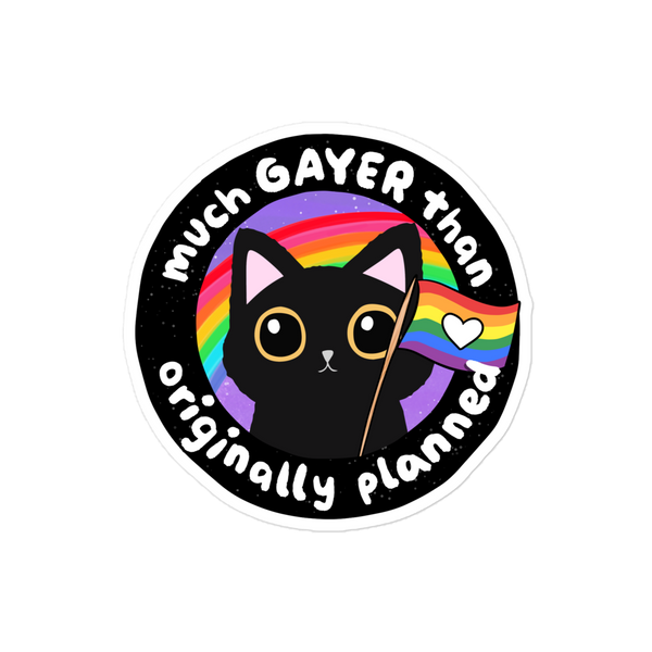 Gayer Cat Bubble-free stickers