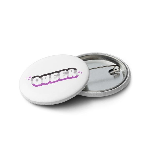 Queer x Asexual Set of 5 pinback buttons