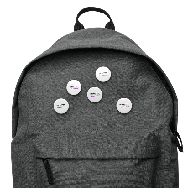 Queer x Asexual Set of 5 pinback buttons