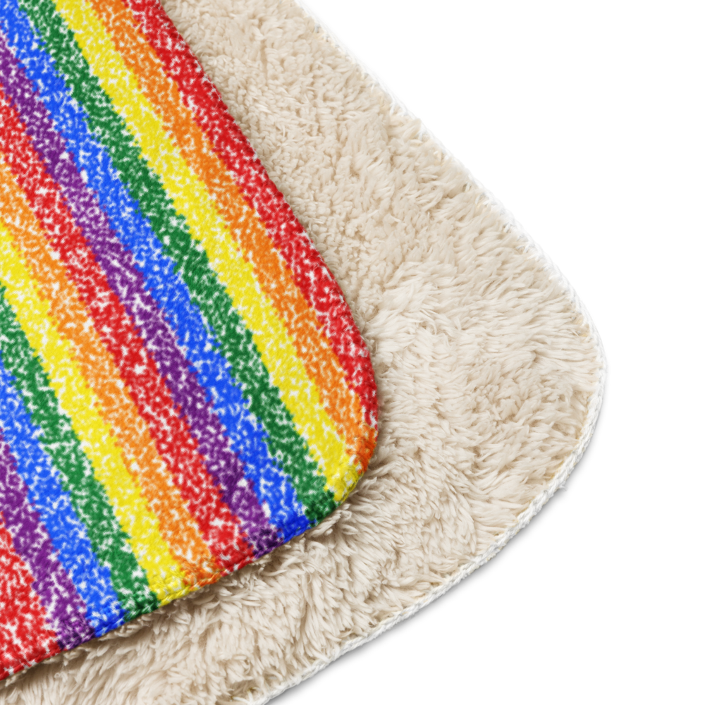 Rainbow Crayons Sherpa blanket