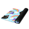 Rainbow Cat with Books Yoga mat