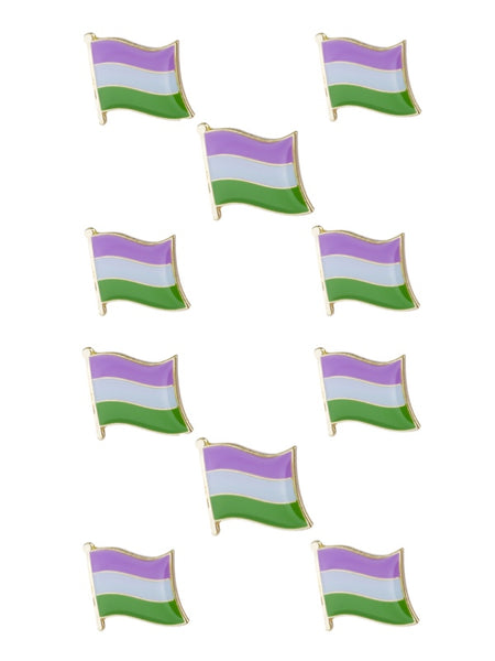 Genderqueer Flag Lapel Pin