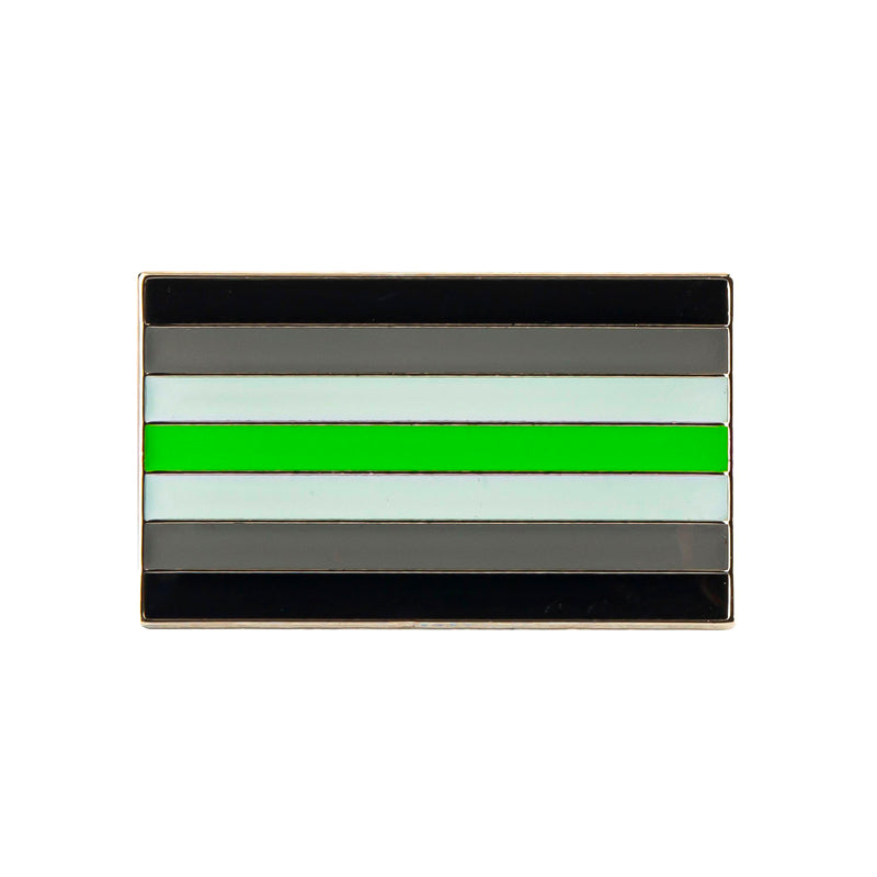 Agender Flag Lapel Pin 1