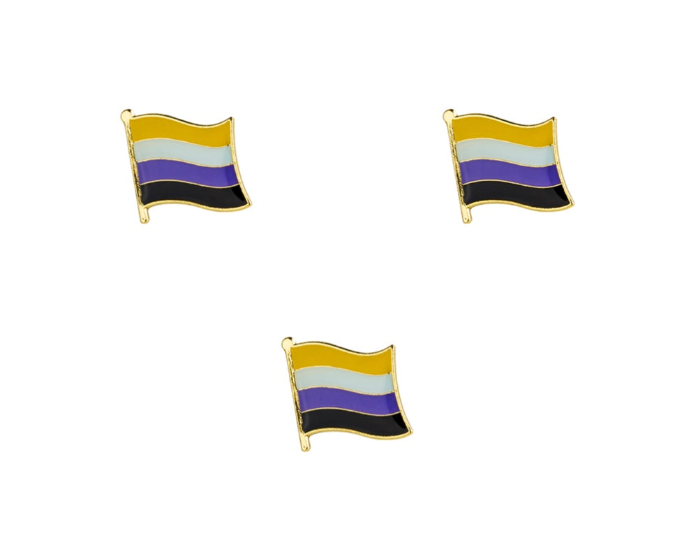 Non-Binary Flag Lapel Pin - 5/8