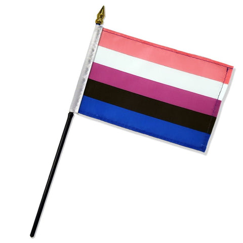 Genderfluid 4" x 6" Single Hand Flag