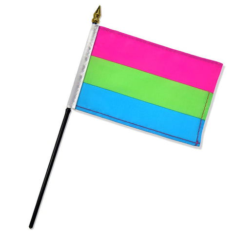 Polysexual 4" x 6" Single Hand Flag