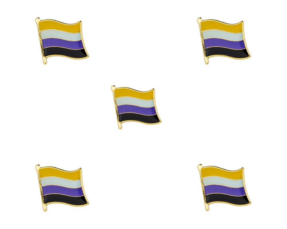 Non-Binary Flag Lapel Pin - 5/8