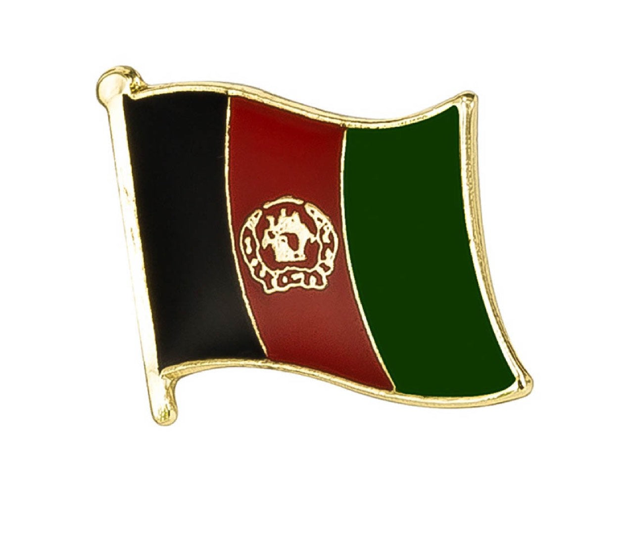 Afghanistan Flag Lapel Pin - 3/4" x 5/8"