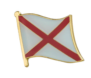 Alabama Flag Lapel Pin 3/4" x 5/8"