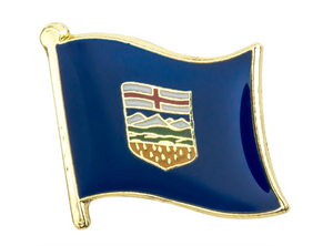 Alberta Canada Flag Lapel Pin - 3/4" x 5/8"