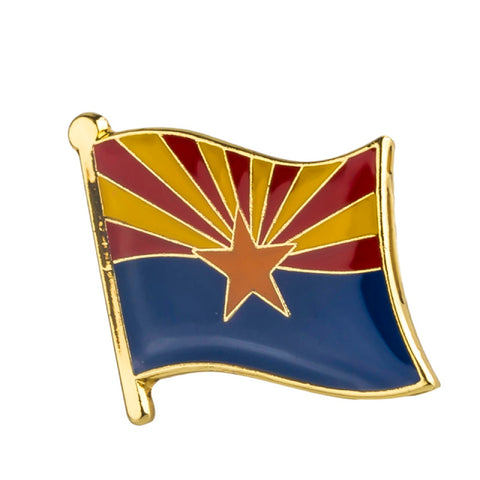 Arizona Flag Lapel Pin 3/4" x 5/8"