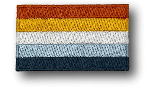 Aroace Flag Iron On Patch 2.5" x 1.5"