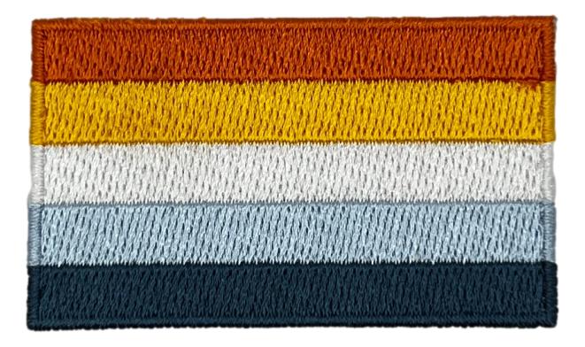 Aroace Flag Iron On Patch 2.5