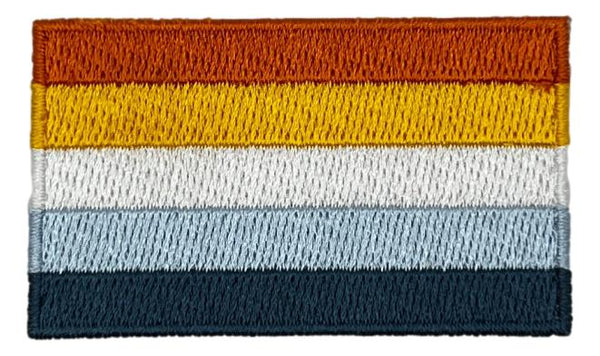 Aroace Flag Iron On Patch 2.5" x 1.5"
