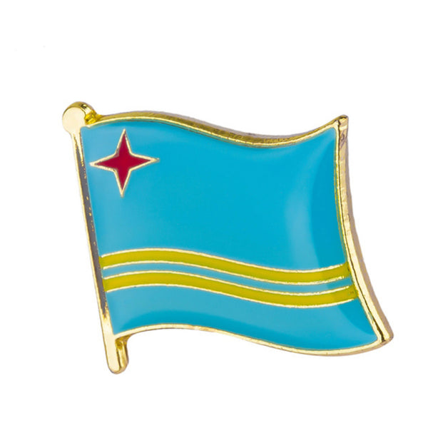 Aruba Flag Lapel Pin - 3/4" x 5/8"