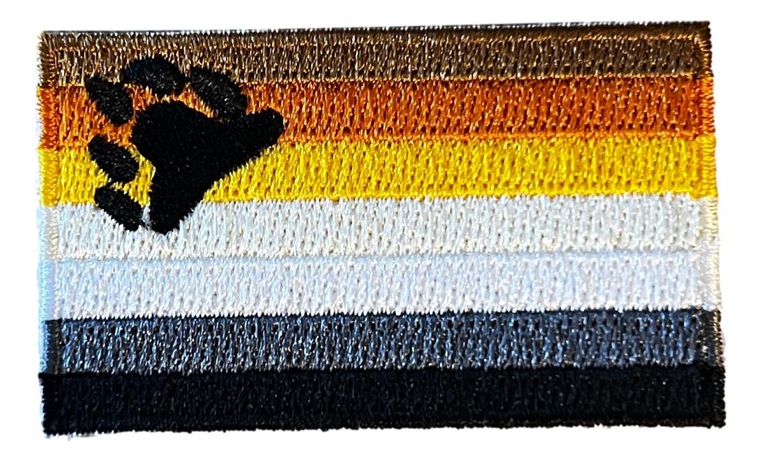 Bear Flag Iron On Patch 2.5 x 1.5 inch