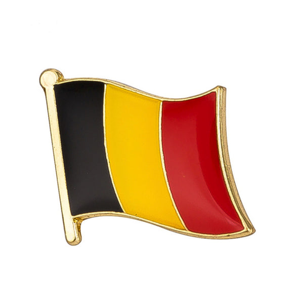 Belgium Flag Lapel Pin - 3/4" x 5/8"
