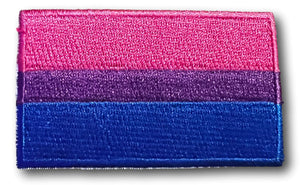 Bisexual Flag Iron On Patch 2.5" x 1.5"