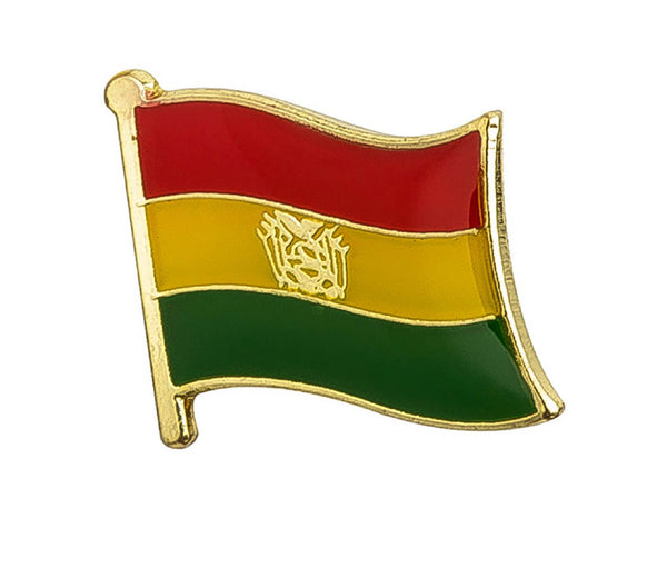 Bolivia Flag Lapel Pin - 3/4" x 5/8"