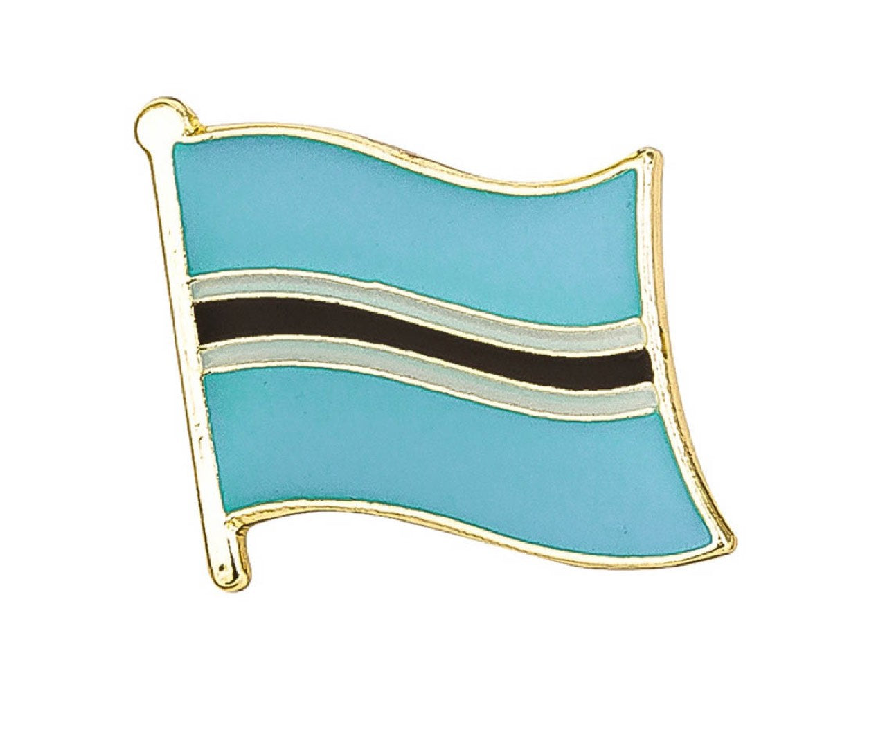 Botswana Flag Lapel Pin - 5/8