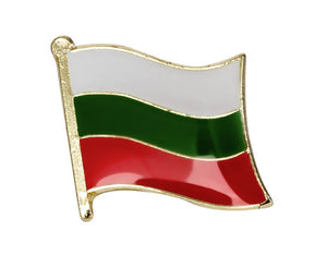 Bulgaria Flag Lapel Pin - 3/4" x 5/8"