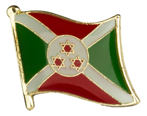 Burundi Flag Lapel Pin - 3/4" x 5/8"