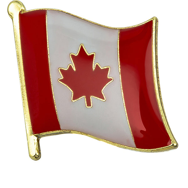 Canada Flag Lapel Pin - 3/4" x 5/8"