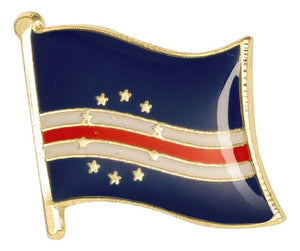 Cape Verde Flag Lapel Pin - 3/4" x 5/8"