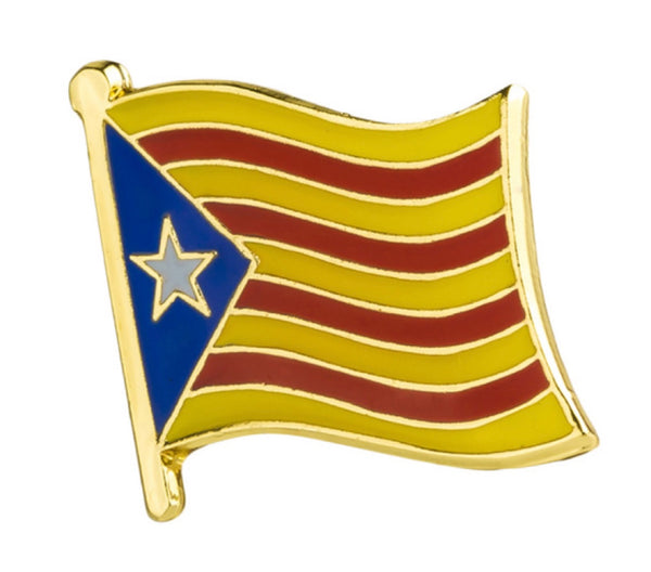 Catalonia Flag Lapel Pin - 3/4" x 5/8"